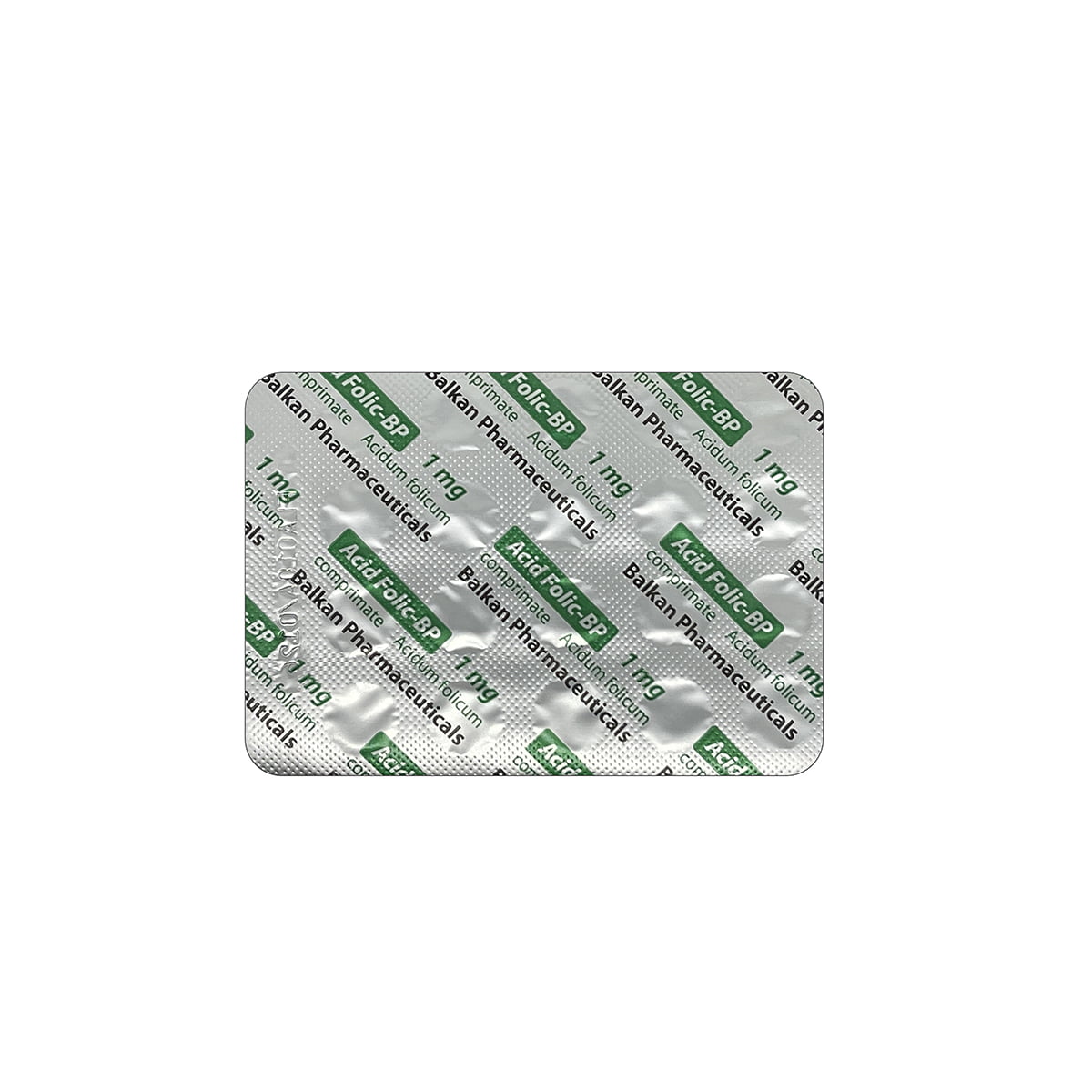 Acid Folic 1 mg, Supliment Vitamina B9, 60 Comp.
