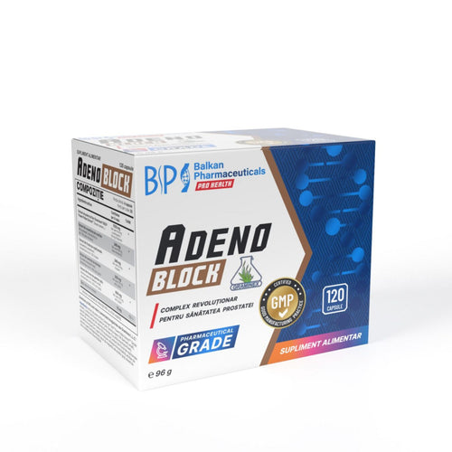 Adeno Block, Supliment Prostată cu Extract de Palmier Pitic, 120 Capsule