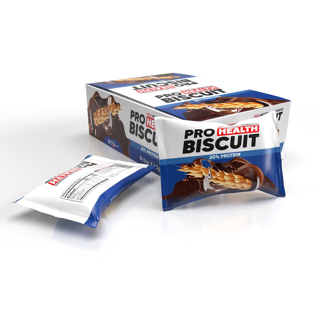 Biscuiți Proteici: 20% proteină, 40 g