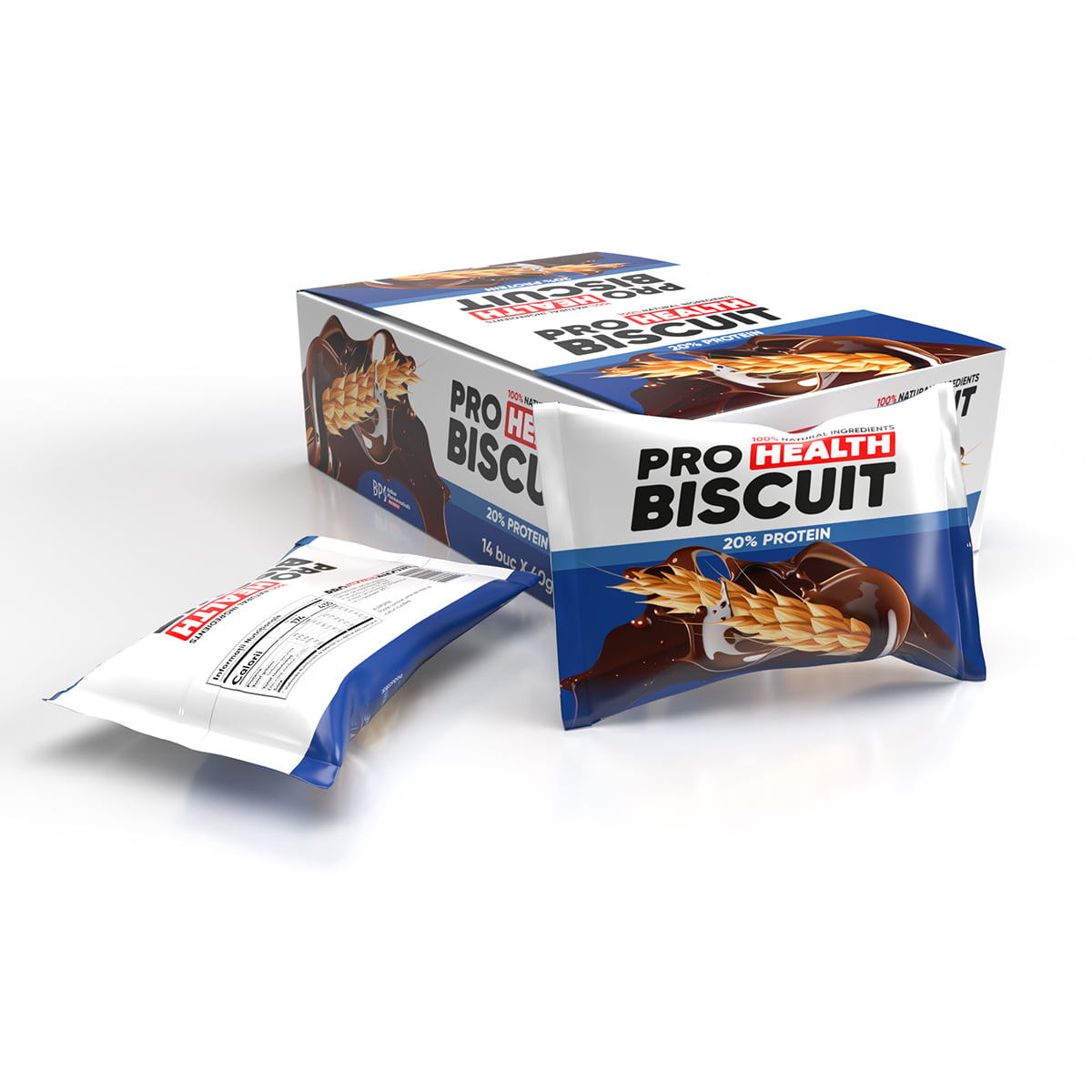 Biscuiți Proteici: 20% proteină, 40 g
