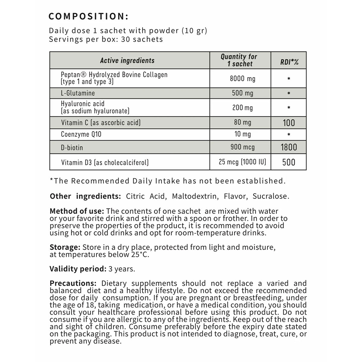 Collagen Beauty Formula, 30 Plicuri