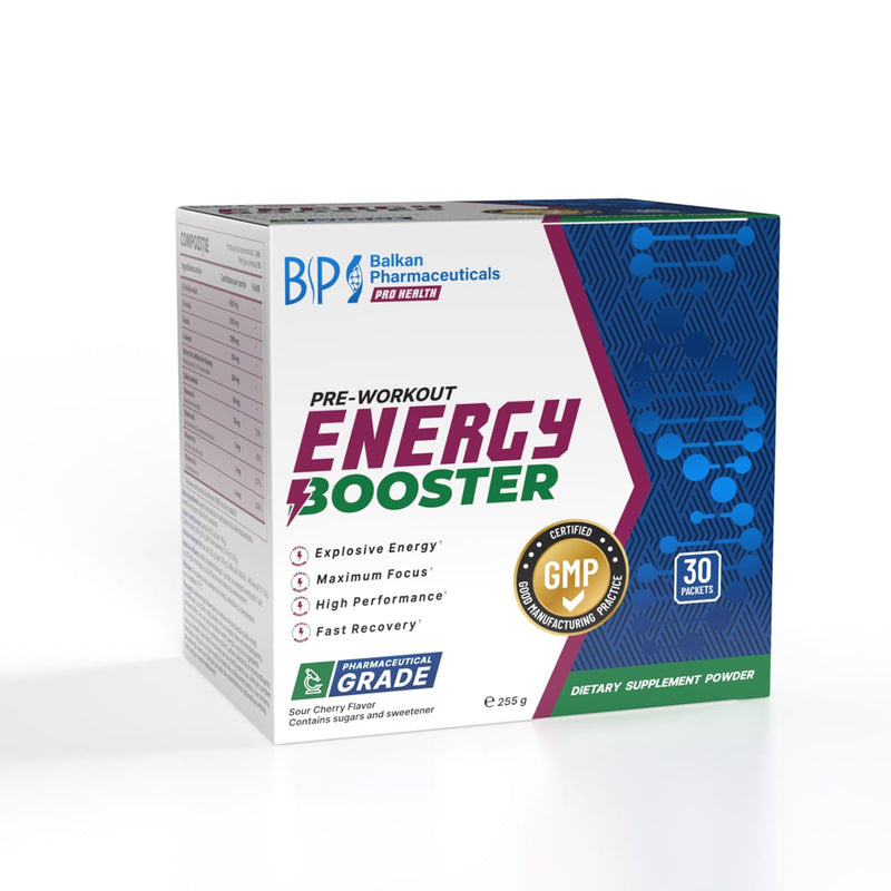 Energy Booster – Supliment Energie și Concentrare, 30 Plic.