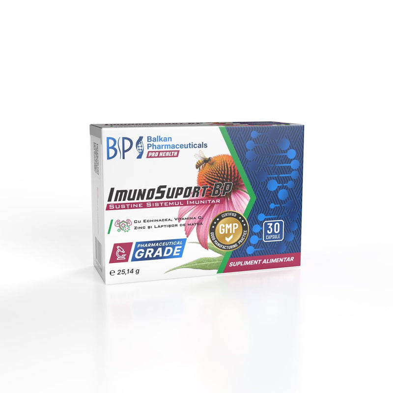 Imunosuport BP, 30 Capsule – Complex Imunitate cu Echinacea, Vitamina C, Zinc și Lăptișor de Matcă