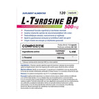 L-Tyrosine BP 500 mg, Susținere Tiroidă și Metabolism, 120 Caps.