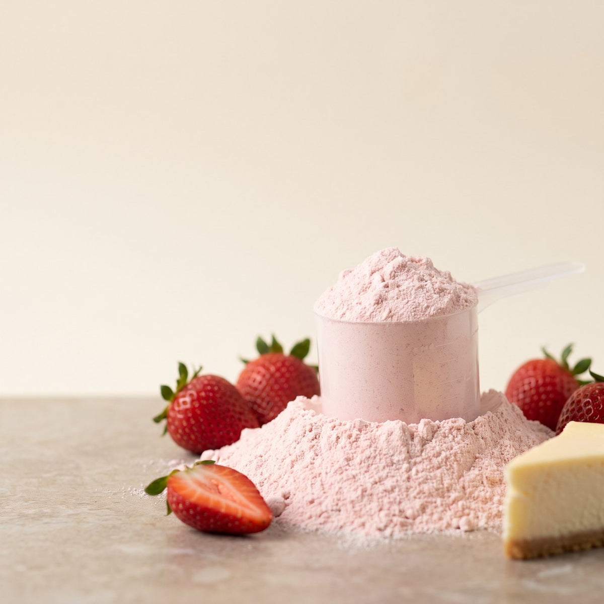 Proteină Whey Izolată CFM® — Cheesecake cu căpșuni, 900 g