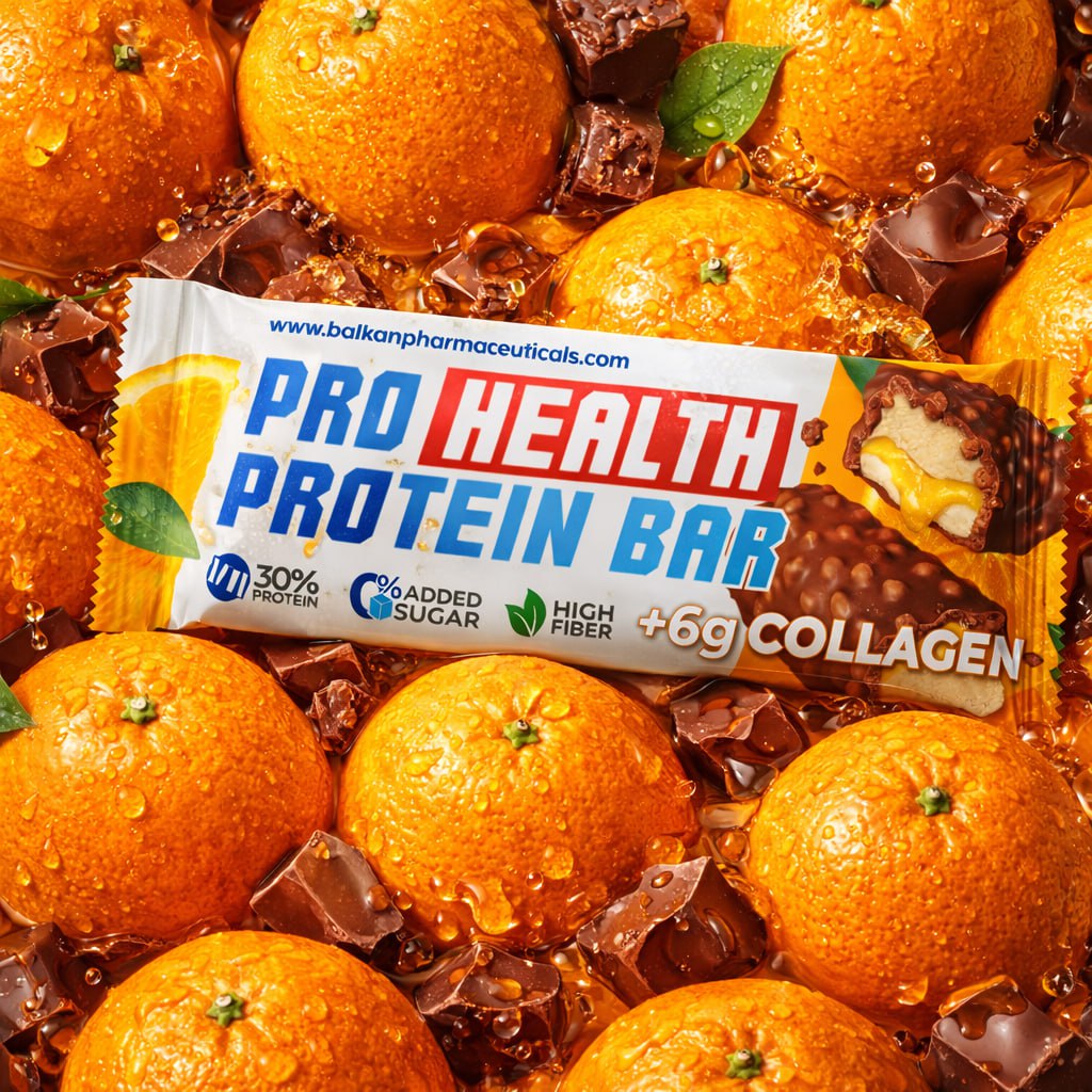 Baton Proteic Orange Crunch, 50g