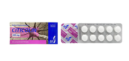 Citicolină 500 mg, 30 de comprimate