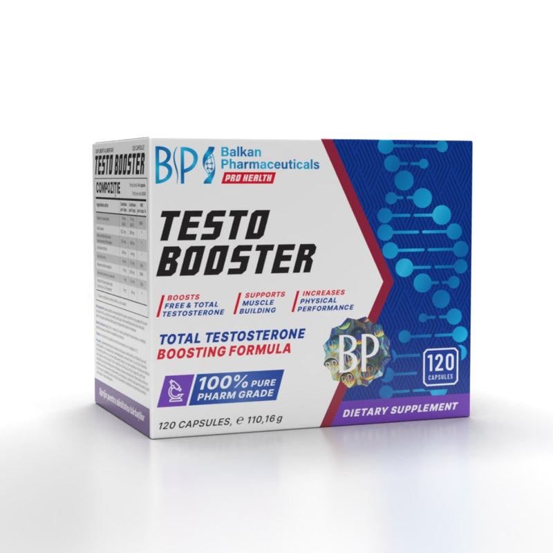 Testo Booster BP — complex cu 8 ingrediente active, 120 de capsule
