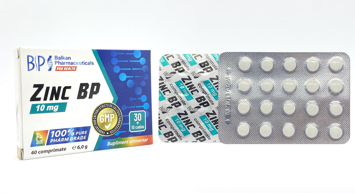 Zinc BP 10 mg, 40 de comprimate