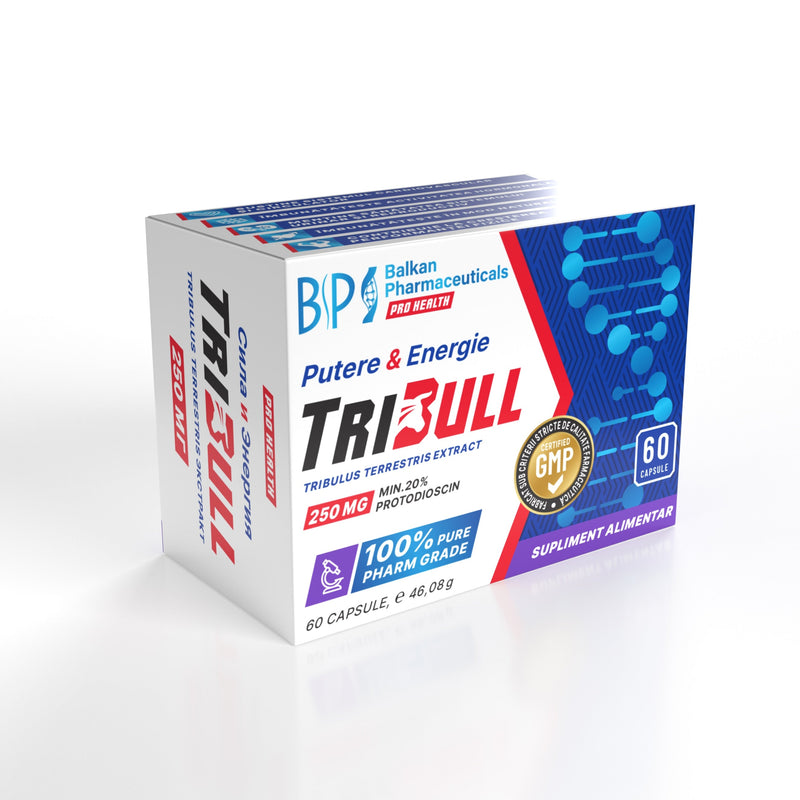 TriBull — Tribulus terrestris 250 mg, 60 de capsule
