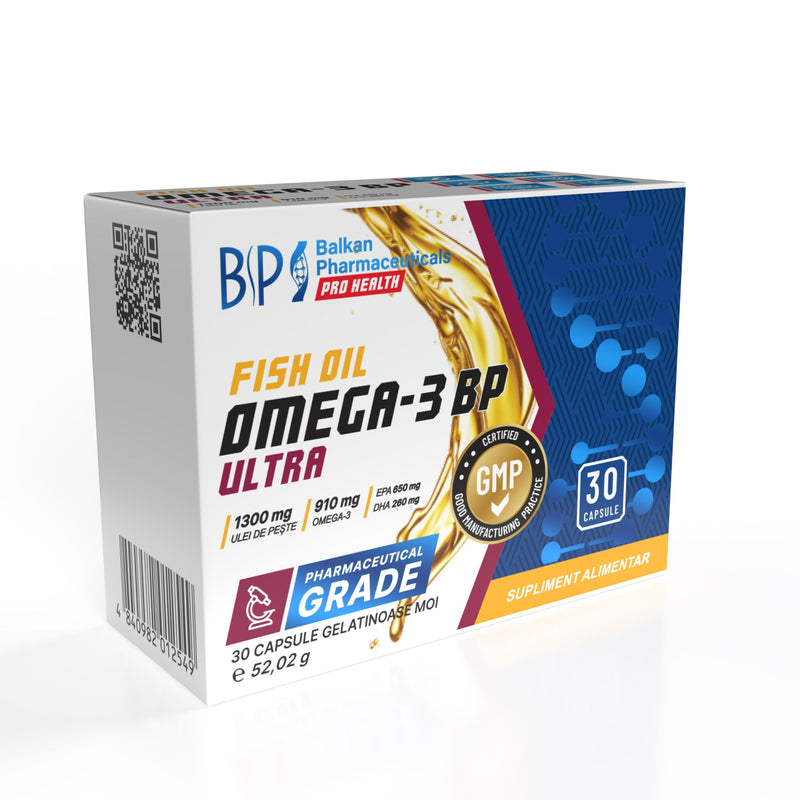 Omega-3 BP Ultra — ulei de pește, 30 de capsule