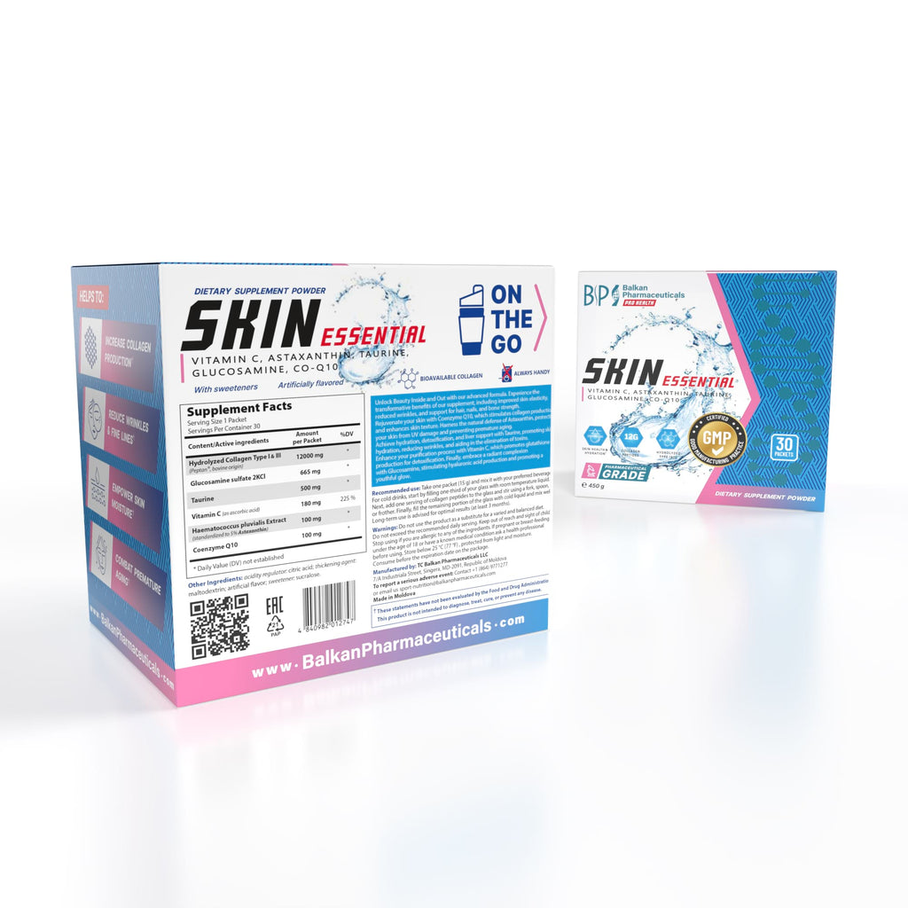 Skin Essential — colagen hidrolizat, 30 de plicuri
