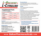 L-Arginină + L-Citrulină, 120 de capsule