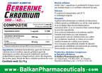 Berberină + Crom — 500 mg + 40 µg, 60 de capsule